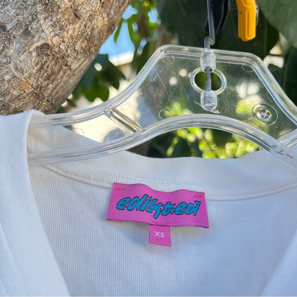 Edikted Cherry Heart Baby Tee Top. - Picture 8 of 12